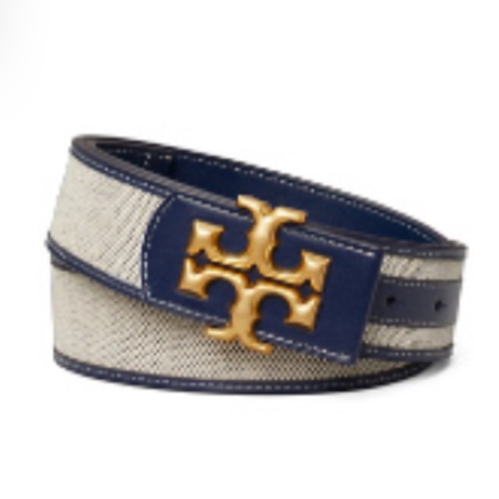 New Tory Burch Eleanor logo belt
